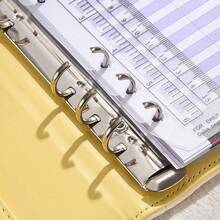 2026新款马卡龙爱心现金预算计划本，1本A6可定制可爱爱心PU皮革预算计划本套装，创意省钱笔记本，适合情人节、年末礼物和日常财务管理 - 馬卡龍活頁夾 - 查看 8