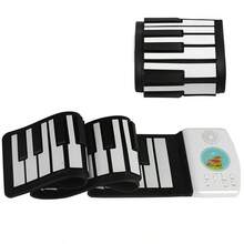 49-Key Portable Roll-Up Electric Piano Keyboard - 47 Tones & 14 Demo Songs | Lightweight, Easy To Store, Volume Adjustable With Headphone Jack For Beginners, Home Practice & Travel - Multicolor - View 7