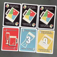 Udrink Game Paper Cards, Party Game, Portable 9*6cm Cards