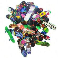 1/5/10/20/30/48pcs Professional Mini Finger Skateboard Set, Desktop Finger Skateboard Stress Relief Toy, Birthday Party Gift, Gift Bag Filler, Piñata Filler, Random Color - Multicolor - View 4