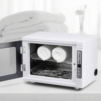 Máquina limpiadora de herramientas para uñas , 12 L de gran capacidad, armario con temporizador, puerta de vidrio templado, longitud de onda de 185 nm, para laboratorios, hogar, salones de uñas, peluquerías y salones de belleza.