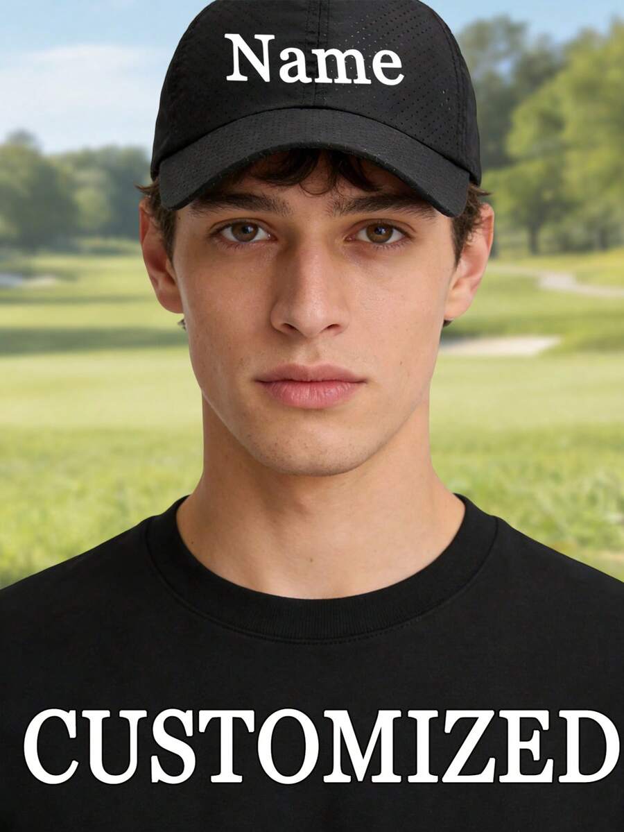 Customizable Adjustable Baseball Cap, Personalized Name Baseball Cap, Adjustable Brim, Customizable Text, Image/Text/Logo, Baseball Cap, Fashion, Colorful, Cute, Minimalist, Kawaii, Autumn Fashion, Unisex, Casual Custom, Personalized, Unique, Ideal Customized Gift. Personalized Gift, Suitable For High School, College Students, Freshmen, Sophomores And Lower Grade Students.