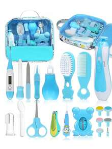 20pcs Higiene Cuidado Kit Higiene Bebe Todo Para Bebes - Celeste - Ver 11