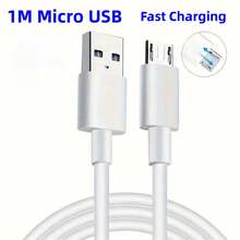 1/2/3/5 Packs Micro USB Cable, Android Charger Cable USB2.0 Data Sync And Fast Charging Cord For Ssung Galaxy S6 S7, HTC, MP3, Tablet And More ( 1m/3.3ft )