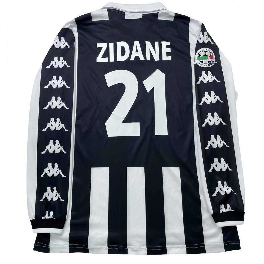 99-00/Juventus Fan Edition/Home 21 ZidaneLong Retro Quick Dry Breathable FootballJersey - 白色 - 查看 1