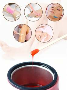 1000/800/600/500/300/200/100/50/10pcs Disposable Wooden Wax Sticks, Wooden Hair Removal Wax Sticks - Suitable For Body, Eyebrow, Lip, Nose Hair Removal, Small Hair Removal Sticks, For Removing Hair And Smoothing Skin