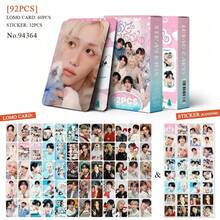 92件/盒 “DO IT”（60张LOMO卡片+32张贴纸）K-POP粉丝周边，SKZ限量版粉丝商品，照片卡，贴纸，节日礼物