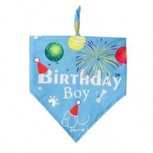 Dog Birthday Bandana Girl Pink Boy Blue Party Cosplay Supplies, Durable Triangle Scarf Bibs Handkerchief For Puppy Pet - Multicolor - View 13