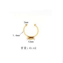 Anillo de bambú ajustable al por mayor, anillo de nudillo versátil para estudiantes, base de anillo, diseño minimalista, joyería de mano de celebridad de internet