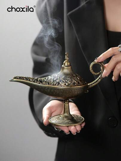 choxila 1 Adet Sihirli Lamba Aromaterapi Sobası, Retro Sihirli Lamba Aromaterapi Sobası, Ev Tütsü Sobası, Ev Dekorasyon Süsü, Oturma Odası Dekorasyonu, Dekorasyon ve Aromaterapi Fonksiyonlarını Dengeleme, Festival Parti Malzemeleri, Festival Atmosferi Dekorasyonunda Kullanılır, Yoga Alanı, Ofis Alanı, Okul Başlangıcı Hediyeleri, Mezuniyet Hediyeleri, Pratiklik ve Sanatsal Estetiği Birleştirme