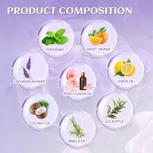 Living And Home 8pcs Shower Steamers Tablets Set Aromatherapy Sea Salt Essential Oils Multi Colour Purple Box For Home Bathroom Spa Holiday - Purple - View 8