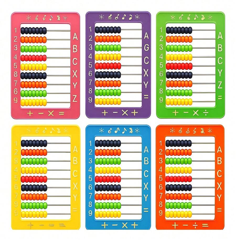 Tendencia6pz Ábaco 18x13cm 10 Postes Didáctico Aprende Número LetraCalidad premium - 1 - Ver 1