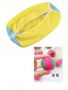 Durable Washing Machine Shoe Bag, Machine Washable, Prevents Shoe Deformation, Lightweight And Portable, Suitable For All Shoe Types. Lined With High-Quality Velvet Material Protective Laundry Bag: Ideal For Sports Shoes And Casual Shoes. - Random Color - View 7