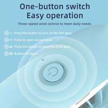 1200mAh tragbarer Dual-Kopf-Ventilator, unerlässlich für den Sommer, Hände-freier Nacken-Hänge-Sportventilator, Reiseventilator, 3 Windgeschwindigkeiten einstellbar, Nacken-Hänge-Dualventilator, für Zuhause, Schlafzimmer, Camping, Büronutzung