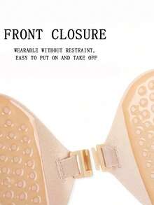 2片隐形胸罩花瓣，无肩带聚拢文胸，可重复使用的自粘胸罩罩杯，适合露背连衣裙，夏季婚礼内衣 - 彩色 - 查看 8