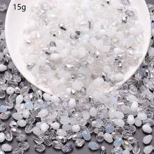 1 Pack Of 15g, 6mmX8mm Medium-Sized Water Droplets DIY Glass Bead Clothing Accessories, Lighting Accessories Pendants, Handmade Bracelets, Necklaces, Etc - Multicolor - View 17