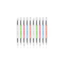 10 Pcs Nail Art Sculpture Pen Dual Tipped Silicone Nail Tools Nail Art Acrylic Pen Silicone Brushes For Resin Nail Art Tools For Design Nail Foil Carving Drawing Effect Shaping Drawing,10pcsstyleB - 10件套B款 - 查看 1