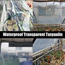 Waterproof Cloth, Rainproof Cloth RV Awning Expansion Link Windshield Transparent Rainproof Outer Account, With Windproof And Weather-Resistant, Durable Material, Essential For Outdoor RV In Rainy And Windy Weather, Camping, RV, Balcony, Garden Furniture, Greenhouse And Firewood Storage In Winter