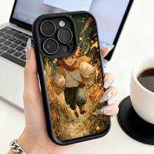 Funda de teléfono de moda, compatible con varios modelos de ,  y , funda de teléfono con estampado de aventura otoñal de niño corriendo por el bosque para modelos de ,  y , protector de teléfono, funda de pareja, regalo para él o ella, presente de vacaciones, este es un regalo popular para amigos o socios, adecuado para ocasiones de negocios. Duradera, resistente a las manchas y a las huellas dactilares, esta nueva funda para teléfono de hombres y mujeres es un gran regalo. - Blanco - Ver 3