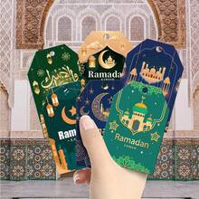 48pcs Moon Festival Party Decoration Hanging Tags, Party Atmosphere Props Star Castle Hanging Tags, Holiday Party Gift Packaging Labels Cards, Gift Decoration Supplies, Hanging Decor - Multicolor - View 11