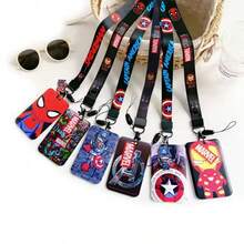 Superhero ID Card Holder Lanyard Pendant, Cool Boy ID Badge Holder Lanyard Keychain, Men's Work ID Card Holder Gift - Multicolor - View 1