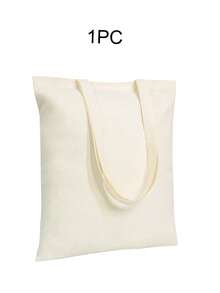 2pcs/Set, Large Capacity Lightweight Blank Tote Bag & Zipper Pouch Combo Set, Suitable For DIY Cross-Stitch, Embroidery, Painting, Heat Transfer Printing, Multi-Purpose Shopping Bag, Book Bag, Stationery Organizer, Ideal For School, Party, Gym, Camping, Holiday Celebrations, Gifts - Multicolor - View 16