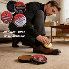 鞋油套装 – 黑色/棕色/中性色鞋蜡 – 皮革鞋油及护理套装，配高档皮革包 – 男女皆宜的礼品