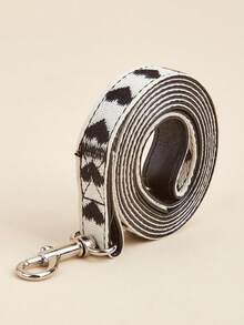 1条涤纶材质清新微风爱心图案宠物牵引绳，适合猫咪和小型犬户外使用（不适合大型犬）。 - 黑色 - 查看 10