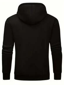 Hoodie Black God Says I Am Unique Strong Courageous Victorious Great Brave Capable Soccer Sports Motivation Design For Men Outdoor Casual Wear - 黑色 - 查看 5