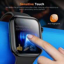 5Pcs Anti-Peeping Privacy Soft Film, Ultra-Thin Hydrogel Waterproof Shock-Absorbing Screen Protector Anti-Scratch Smooth Touch Full Coverage Anti-Drop Watch Screen Protector Compatible With Apple Watch Ultra 49mm 45mm 44mm 42mm 41mm 40mm 38mm Compatible With Iwatch Series 11/10/9/8/7/6/SE 5 4 - Clear - View 8