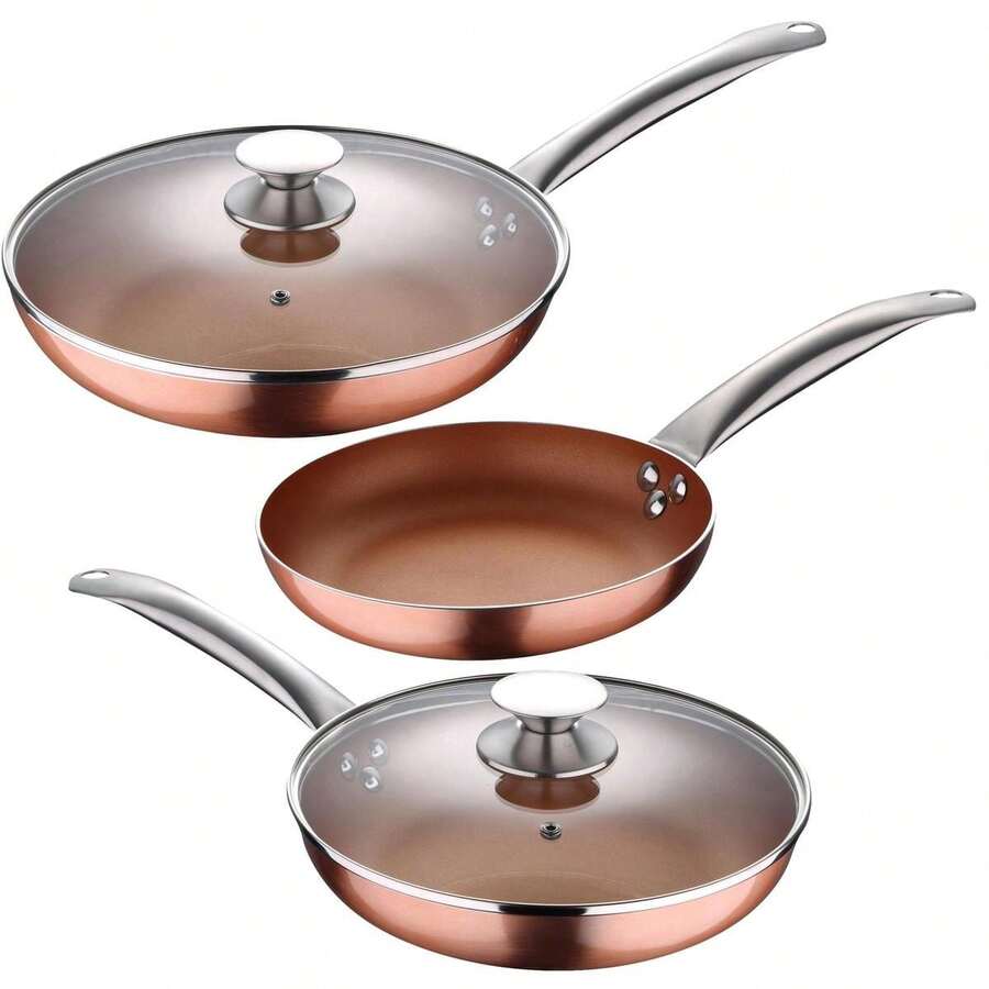 Juegos de utensilios de cocina - Cobre Óptimo (5 piezas) Ø20/Ø24/Ø28 cm - Ver 1