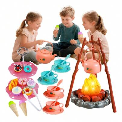 TendenciaJuguete De Cocina Juego De Té Para Niños Con LuzCalidad premium