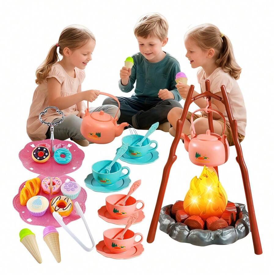 TendenciaJuguete De Cocina Juego De Té Para Niños Con LuzCalidad premium - 1 - Ver 1