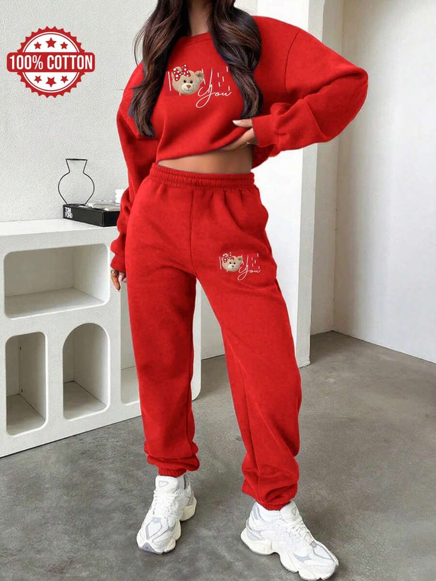 Women's Elegant Casual Sweater, Suitable For Autumn/Winter, Loose Round Neck Design, Exquisite Pattern, Suitable For Various Occasions, Comfortable Daily Wear, Long Sleeve Street Style, With Front Pocket