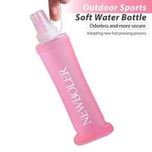 NEWBOLER 150ml/250ml/500ml Collapsible TPU Soft Water Bottle, Outdoor Sports Portable Water Bag For Running Camping