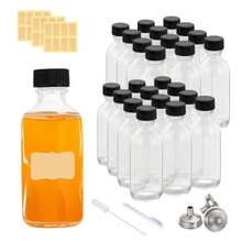XGH24 botas de botas de d pequeñasfrascos de d con tapa pequeños 60 ml botas mini de bidas alcool mini botas - transparencia - Ver 1