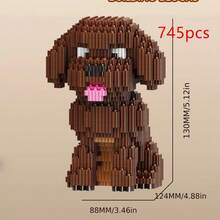 Pet Dog Theme Building Blocks Model - Alaskan, Teddy, Dalmatian, Detailed Dog Figurine, Precise Bricks, Desktop Decor Gift For Dog Lovers, Building Blocks Enthusiasts - Multicolor - View 11