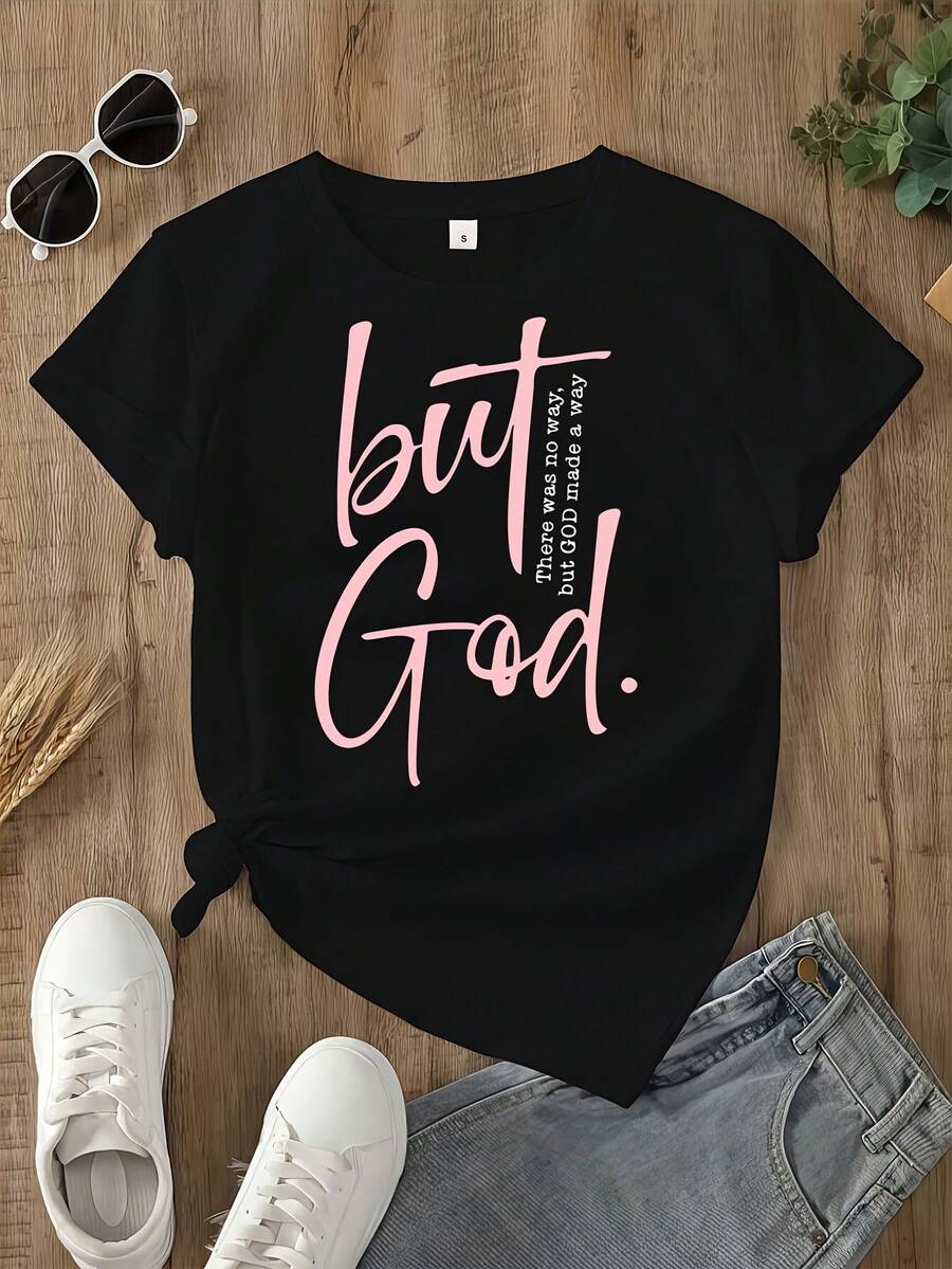 Camiseta de algodón puro para mujeres - Top suave para uso diario y fiestas con cuello redondo, camisa casual de ajuste holgado para mujeres, blusa de verano transpirable - Esencial de uso diario lavable a máquina, camisetas para damas - Negro - Ver 1