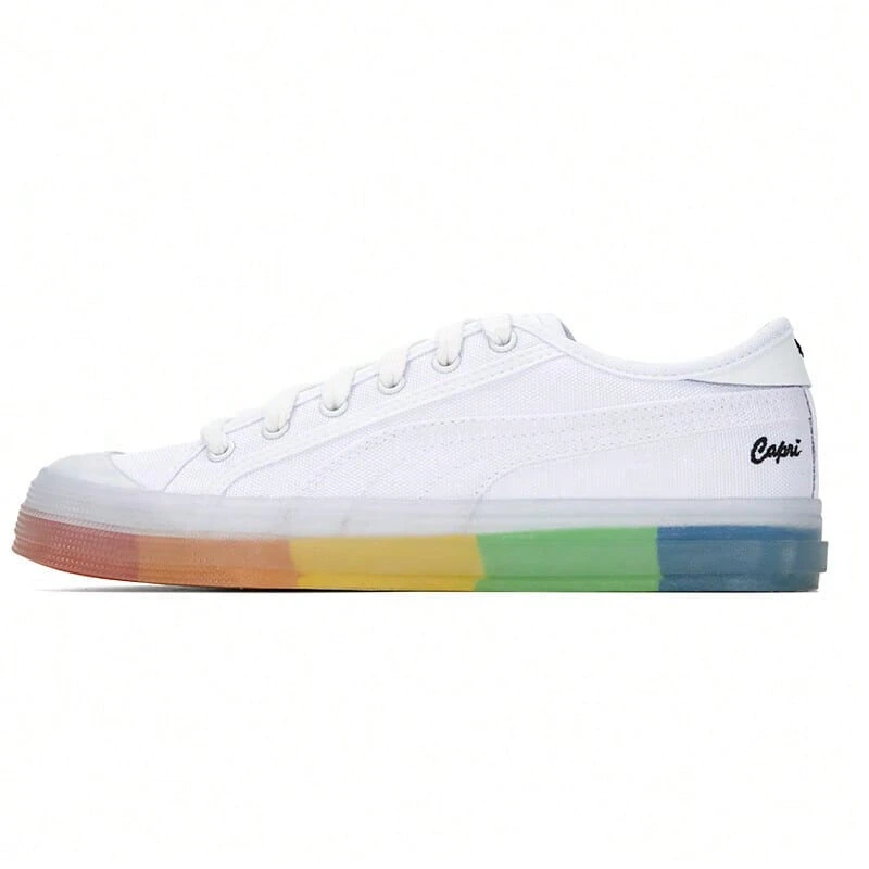 Puma 彪馬低筒休閒鞋男鞋女鞋情侶鞋小白鞋學生運動鞋板鞋帆布鞋 - 白色 - 查看 1