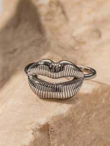 1pc Sexy Lip Shaped Ring, Unique Finger Ring Accessory - Lip Ring - View 11