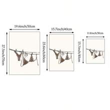 1幅比基尼女孩洗衣场景帆布印刷海报，豹纹比基尼夏季装饰，适用于卧室、客厅、公寓、宿舍，墙面艺术礼品，可选择无框或有框。 - 彩色 - 查看 8