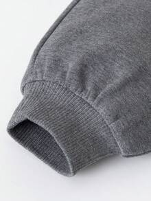 mini bala 2 piezas Conjunto lindo para niños, chaqueta y pantalones, tela suave y amigable con la piel, Colección Primavera 2026 - gris oscuro - Ver 8