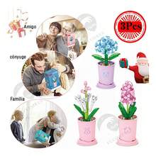 Tendencia3 Juego Bloque Construcción Bonsái Flores Planta Ramo Regalo 167Calidad premium - 1 - Ver 3