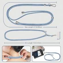 2 Pack Correa de cordón universal para colgar la funda del Teléfono móvil Correa para el cuello Cadena colgante con parche de plástico Gancho para cordón móviles Accesorios,37423595 - Lila Púrpura - Ver 6