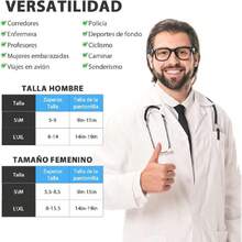 Calcetines de Compresión para Mujeres y Hombres, 8 Pares Rodilla Alta Calcetines, Ideal Calcetines para Medias Compresión para Correr, Vuelo, Viajes(15-20 mmHg),37280980 - Rojo violeta - Ver 5