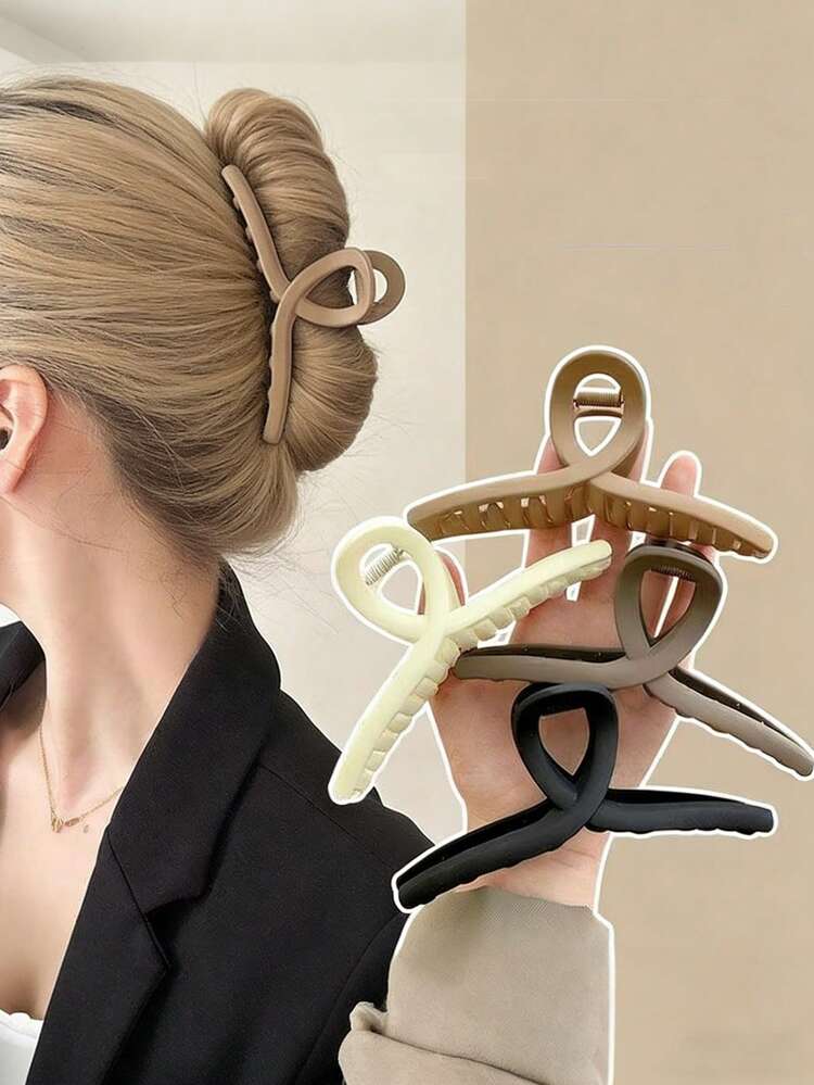 1/4/5/6 Stücke flauschige Haarklammern, geeignet für Frauen und Mädchen, bequem warm weich, geeignet für dickes Haar, Herbst/Winter Haarzubehör, essentiell für Alltag, Büro, Schule, Y2K süße Haarbundfixierer (Beige, Schwarz, Weiß, Pink), flauschige Haarklammern, Thanksgiving, Lehrertag, Geschenke, Herbst/Winter Haarzubehör, Haarklammern, Haarspangen, Haarnadeln, mittlere Haarklammern - Verschiedenfarbig - Übersicht 10