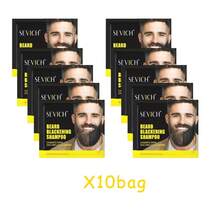 SEVICH Beard Blackening Shampoo For Men - Easy-To-Use, Natural Darkening Results In 5 Minutes, Cost-Effective Home Solution For A Fuller, Younger Look, Beard Shampoo And Conditioner - 黑色 - 查看 6
