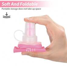 NEWBOLER 150ml/250ml/500ml Collapsible TPU Soft Water Bottle, Outdoor Sports Portable Water Bag For Running Camping