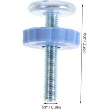 XGKWADY 2 Tornillos De  Tornillos De Ml para s De  para bés Accesos De Barana para Niños Tornillos Sin Peración para Protección De Escaleras Cete Grande - Celeste - Ver 2