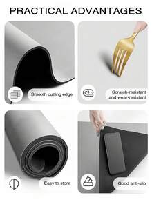 1/2pc Coffee Mat - Hides Stains, Highly Absorbent, Rubber Bottom, Quick Dry, Suitable For Kitchen Countertops, Coffee Bars, Dish Drying Racks, Compatible With Coffee Makers, Cafetieres, Espresso Machines - Retro American 2 - View 7